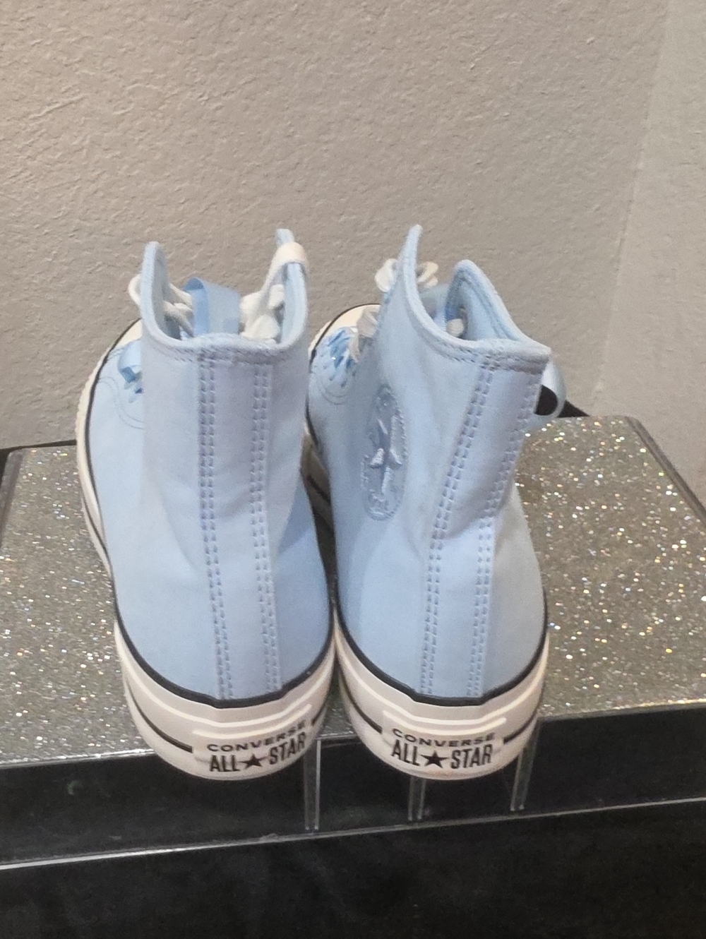 Converse Chuck Taylor All Star Lift Platform Peached Canvas Sneaker- Clear Skies - Picture 12 of 12